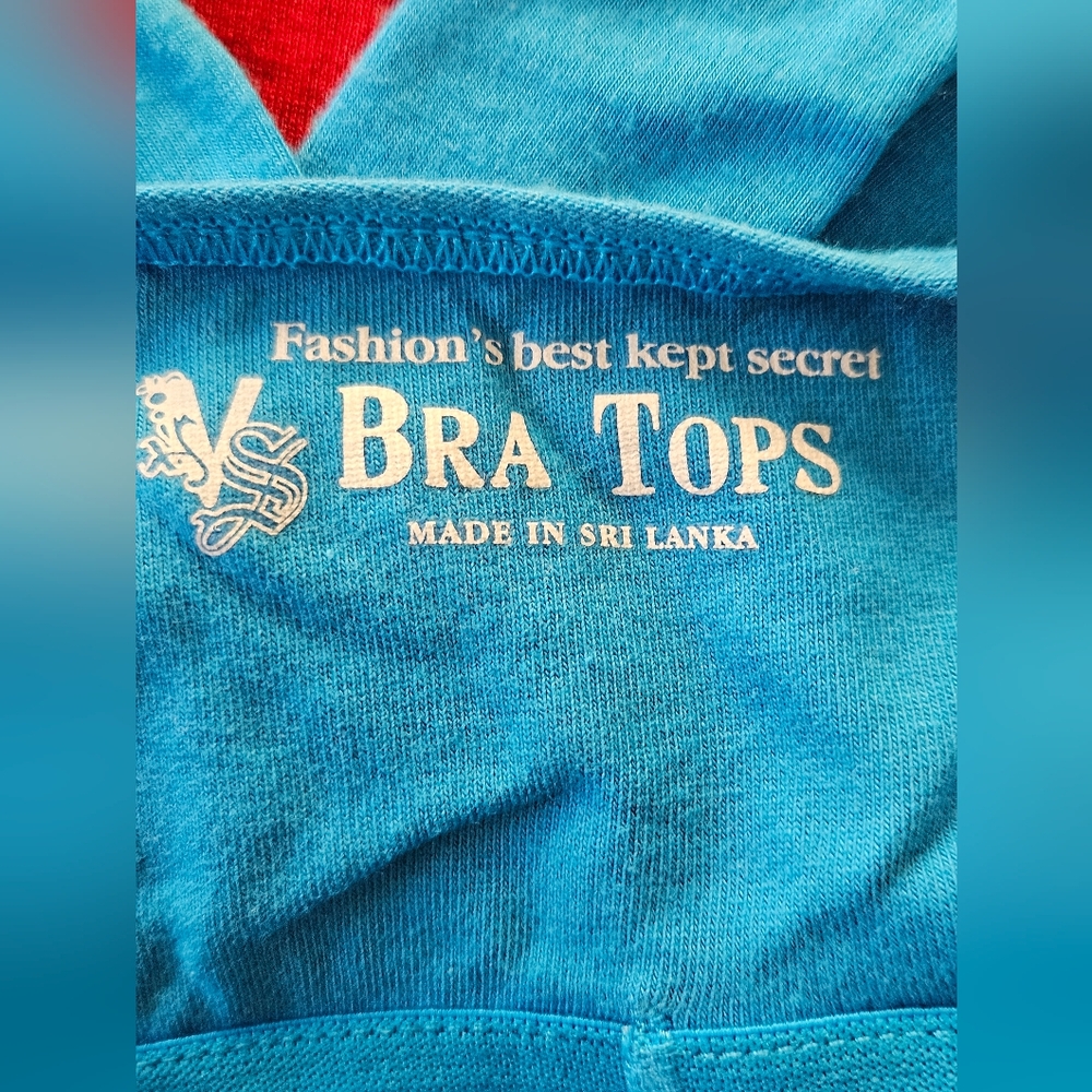 Victoria's Secret Teal Sleveless Bra Top Sz Sm - Picture 4 of 4